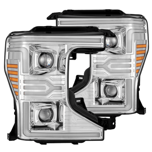 AlphaREX - 880342 | AlphaRex LUXX-Series LED Projector Headlights Chrome for Ford Super Duty (2020-2022)