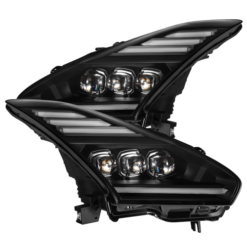 AlphaREX - 880359 | AlphaRex NOVA-Series LED Projector Headlights Black for Nissan GT-R (2009-2025)