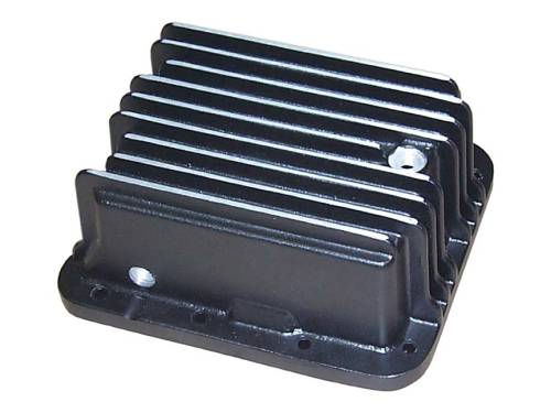 PML Covers - 10453-1-B | PML Cover Ford C4 Deep, Case Fil Transmission Pan For Ford Mustang, Bronco, Falcon, Pinto, And Maverick | Black Powder Coat Finish
