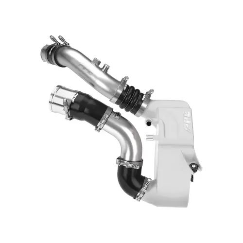 Pacific Performance Engineering - 315045200 | PPE Performance Ford 6.7L Power Stroke Air To Water Intercooler With Brushed Charge Pipes | Raw Finish