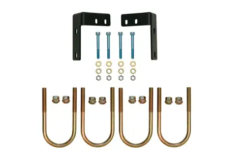 Van Compass - 3036-HDW | Van Compass Hardware Kit For Mercedes-Benz Sprinter 3500 | 210MM U-Bolts, Hose Covers, Bump Stop Brackets Opti-Rate