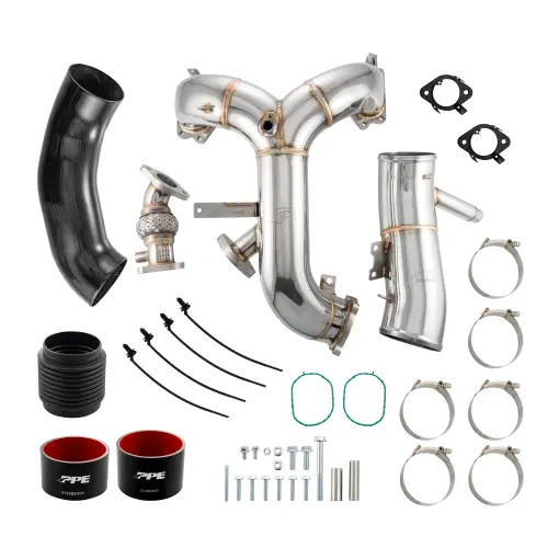 Pacific Performance Engineering - 315053530 | PPE Performance Zilla Intake Manifold and Turbo Inlet Kit For Ford 6.7L Power Stroke | Polished Finish