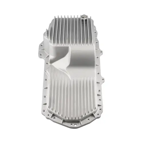 Pacific Performance Engineering - 114055010 | PPE Performance Heavy-Duty Cast Aluminum Engine Oil Pan For GM Silverado/Sierra 1500 2.7L | Brushed Finish