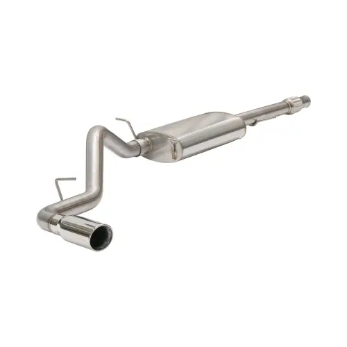 Pacific Performance Engineering - 117090030 | PPE Performance Cat-Back Exhaust System - Single Exit For GM Silverado/Sierra 1500 4.3L/5.3L | Polished Finish