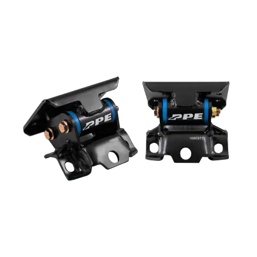 Pacific Performance Engineering - 168037140 | PPE Performance Engine Mount Kit With Silicone Bushings For GM Pickup Trucks/SUVs | Blue Finish