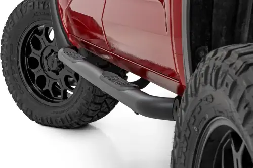 Rough Country - 43000 | Rough Country Nerf Steps, 3 Inch Tube, CrewMax For Toyota Tundra 2WD/4WD