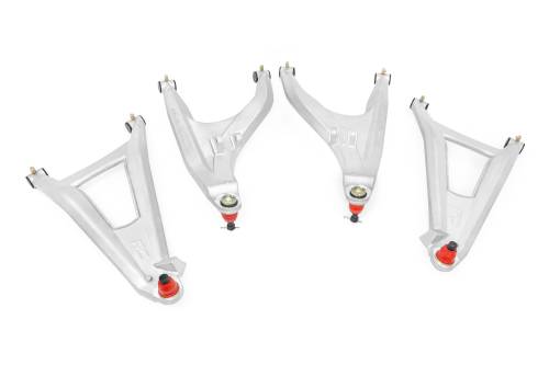 Rough Country - 97041 | Rough Country Aluminum Control Arms High Clearance With 2 Inch Forward Offset For Can-Am Defender HD 5/HD 8/HD 9/HD 10 | Aluminum Finish