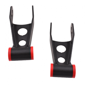 SH2507-2 | DJM Suspension 2 Inch Rear Lowering Shackles (2007-2018 Silverado, Sierra 1500 2WD/4WD)