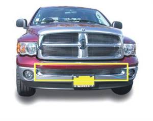25465 | T-Rex Billet Series Bumper Grille | Horizontal | Aluminum | Polished | 1 Pc | Bolt-On | w/Chrome Bumpers