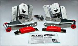 HS2602-5 | DJM Suspension 5 Inch Rear Hanger & Shackle Kit (2001-2010 Silverado, Sierra 1500 HD 2WD)