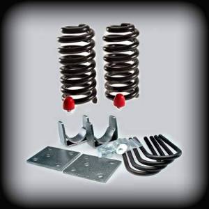 DJM1012-35 | DJM Suspension 2.25 inch Wide Leaf Springs 3 inch Front / 5 inch Rear Complete Lowering Kit  for C10 (Shocks Included)