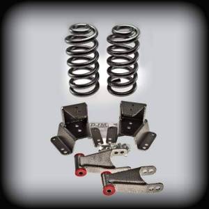 DJM1120-24 | DJM Suspension 2 inch Front / 4 inch Rear Complete Lower Kit for 1973-1987 C10 Pickup 2WD (Shocks Included)
