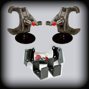 DJM2045L-35-1-ROTOR | DJM Suspension 3 Inch Front / 5 Inch Rear Lowering Kit for 1973-1987 C10 Pickup 2WD with 1.0 Inch Rotors (Shocks Included)