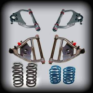 DJM2356-55+ | DJM Suspension 5 Inch Front / 5 Inch Rear Lowering Kit for 1971-1972 C10 Pickup 2WD with Coil Spring Rear and Disk Brakes (Shocks Included)