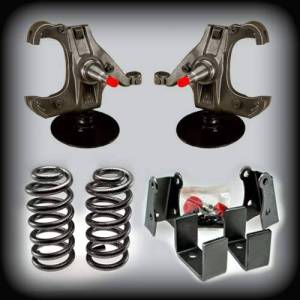 DJM2045H-55 | DJM Suspension 5 Inch Front / 5 Inch Rear Lowering Kit for 1973-1987 C10 Pickup 2WD with 1.25 Inch Rotors (Shocks Included)