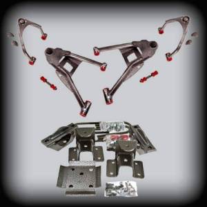 DJM2515-46 | DJM Suspension 4 Inch Front / 6 Inch Rear Lowering Kit for 2015-2018 Silverado, Sierra 1500 2WD with OEM Cast Aluminum Steering Knuckles (Shocks Included)