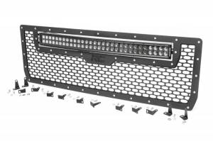 70190 | GMC Mesh Grille w/30in Dual Row Black Series LED (14-15 Sierra 1500)