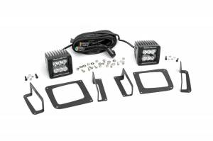 70689 | GMC 2-inch Cree LED Fog Light Kit (Black Series | 14-15 Sierra 1500)