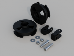 605042 | Traxda 2.0 Inch Rear Suspension Leveling Kit(2014-2026 Ram 2500 Pickup 4WD)