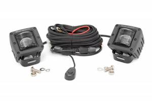 70907 | 2-inch Square LED SAE Fog Lights - (Pair)