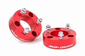 865RED | Rough Country 2.5 Inch Leveling Kit For Nissan Frontier / Xterra | Red Finish
