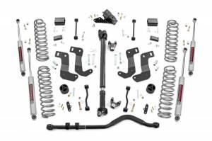 69031 | Rough Country 3.5 Inch Lift Kit With Control Arm Drop Brackets For Jeep Wrangler JL Unlimited 4WD | 2018-2023 | N3 Shocks, Rubicon