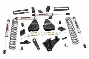 53070 | 4.5 Inch Ford Suspension Lift Kit w/ V2 Monotube Shocks (Diesel Engine, No Overloads)
