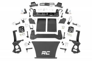 29900 | Rough Country 6 Inch Lift Kit Strut Spacers / Shock Extension Rear (2019-2024 Silverado, Sierra 1500 2WD/4WD | 4.3L, 5.3L, 6.2L Gas Engine | Multi Leaf Springs | Adaptive Ride Models ONLY)