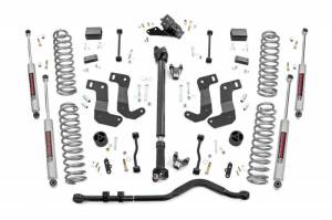 62730 | Rough Country 3.5 Inch Lift Kit With Control Arm Drop Brackets For Jeep Wrangler JL 4WD | 2018-2023 | Premium N3 Shocks, Non-Rubicon
