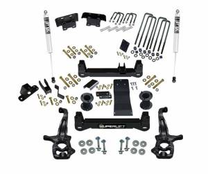 K182F | Superlift 6 Inch Suspension Lift Kit With Fox 2.0 Shocks (2019-2024 Silverado, Sierra 1500 4WD | Excludes AT4, Trailboss)