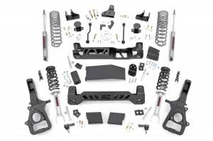 33931 | Rough Country 6 Inch Suspension Lift Kit For Ram 1500 4WD | With 22 Inch Factory Wheels, N3 Struts With N3 Rear Shocks