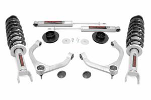 31431 | Rough Country 3.5 Inch Lift Kit For Ram 1500 2WD/4WD | Aluminum Arm Finish, N3 Struts With N3 Rear Shocks