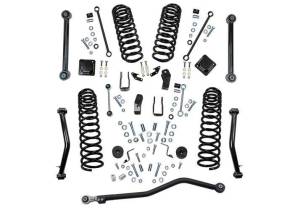 K196 | Superlift 4 inch Dual Rate Coil Spring Suspension Lift Kit with Shock Extensions (2020-2025 Gladiator JT 4WD)