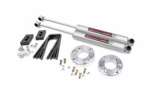 58630 | Rough Country 2 Inch Rear Lift Kit For Ford F-150 2/4WD | 2021-2025 | Premium N3 Shocks