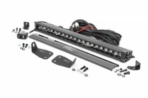 71037 | Rough Country Bumper LED Light Kit For Bronco Sport | Black Series With White DRL