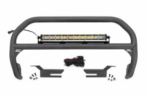 Rough Country - 51048 | Rough Country Nudge Bar with 20 Inch Chrome Series Light Bar (2021-2024 Bronco 4WD) - Image 1