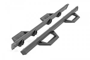 51008A | Rough Country SRX2 Adjustable Aluminum Step For Ford F-150 / F-150 Lightning / F-250 Super Duty / F-350 Super Duty / F-150 Raptor | Crew Cab