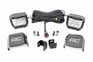 71075 | Rough Country Ditch LED Light Kit For Toyota Tundra 2WD/4WD | 3 Inch Osram Wide Angle Series