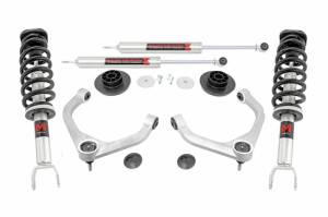 Rough Country - 31440 | Rough Country 3.5 Inch Lift Kit For Ram 1500 2WD/4WD | Aluminum Arm Finish, M1 Struts With M1 Rear Shocks - Image 1