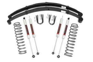 Rough Country - 63040 | Rough Country 3 Inch Suspension Lift Kit with M1 Monotube Shocks Rear Leafs (1984-2001 Cherokee XJ 2WD/4WD) - Image 1