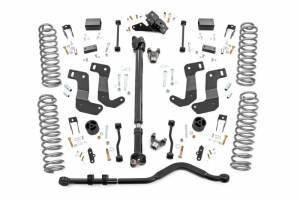 Rough Country - 60600 | Rough Country 3.5 Inch Lift Kit With Control Arm Drop Brackets For 4 Door Jeep Wrangler JL Unlimited 4WD | 2018-2023 - Image 1