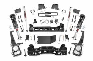 57540 | Rough Country 6 Inch Lift Kit For Ford F-150 4WD | 2014 | M1 Struts With M1 Rear Shocks