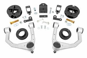 73200 | Rough Country 2.5 Inch Lift Kit, TRD Pro For Toyota Tundra 4WD | Strut Spacers & Shock Relocation Brackets