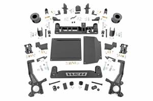 75900 | Rough Country 6 Inch Lift Kit For Toyota Tundra 2WD/4WD | Vehicle With Auto Adjusting Headlights, Strut Spacers With Shock Relocation Brackets