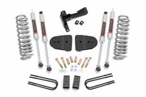 43640 | Rough Country 3 Inch Suspension Lift Kit With M1 Monotube Shocks (2023-2024 F250 Super Duty 4WD | Diesel Engine)