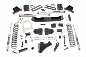44130 | Rough Country 6 Inch Lift Kit For Ford F-250/F-350 Super Duty 4WD | 2023-2025 | 4 Inch Axle Diameter, With Factory Rear Springs, No Front Driveshaft, N3 Shocks