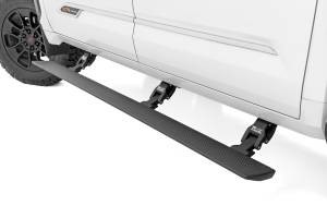 PSR70911 | Rough Country Power Retractable Running Boards, Dual Electric Motor, CrewMax For Toyota Tundra