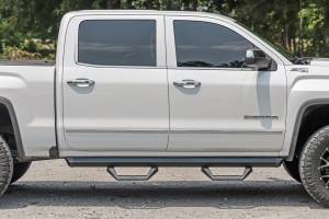 Rough Country - 11009A | Rough Country SRX2 Adjustable Aluminum Step (2007-2018 Silverado, Sierra 1500, 2500 HD, 3500 HD 2WD/4WD | Crew Cab) - Image 2