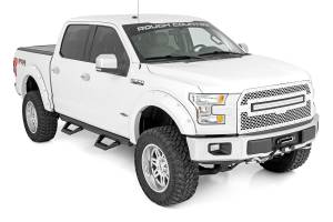 Rough Country - 51008A | Rough Country SRX2 Adjustable Aluminum Step For Ford F-150 / F-150 Lightning / F-250 Super Duty / F-350 Super Duty / F-150 Raptor | Crew Cab - Image 3