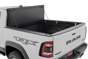 Rough Country - 49320550 | Rough Country Hard Tri-Fold Flip Up Bed Cover For Ram 1500 / 1500 TRX | 5'7" Bed - Image 2